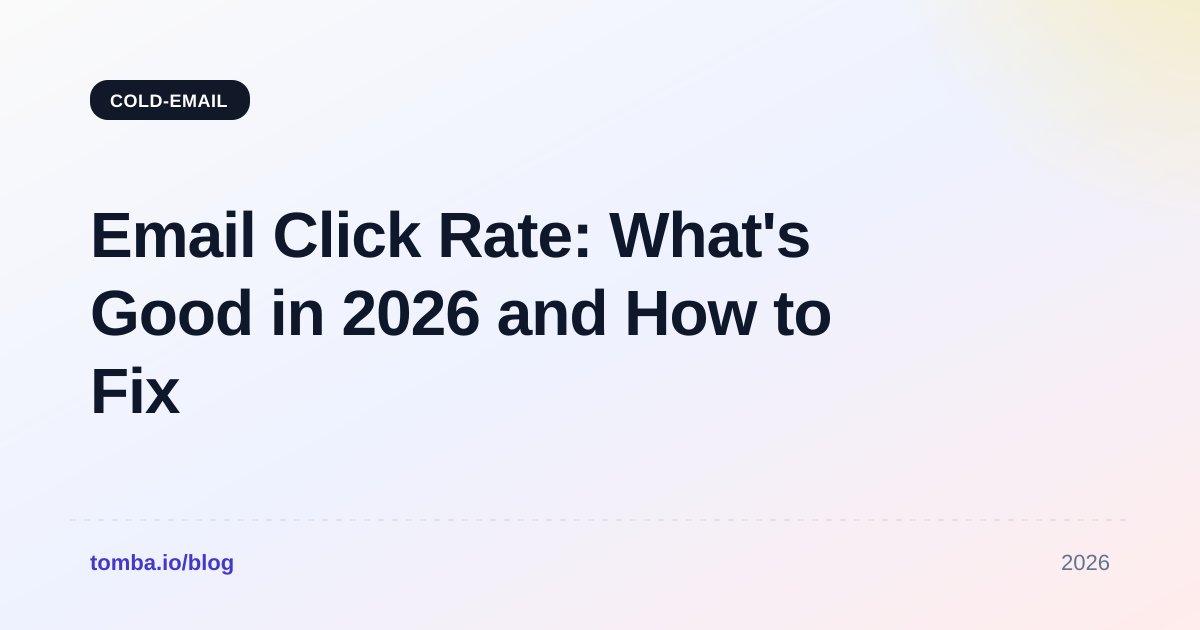 Email Click Rate: What's Good in 2026 and How to Fix Yours