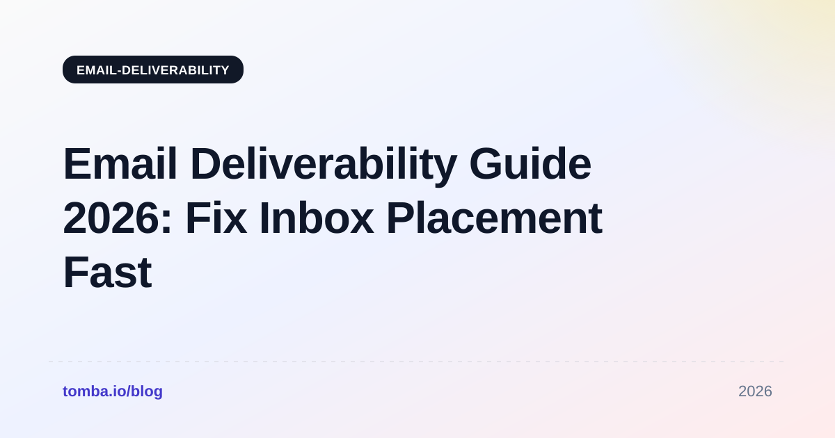 Email Deliverability Guide 2026: Fix Inbox Placement Fast
