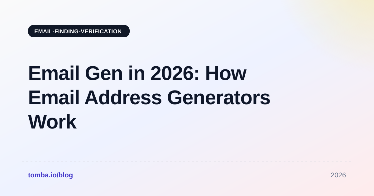 Email Gen in 2026: How Email Address Generators Work