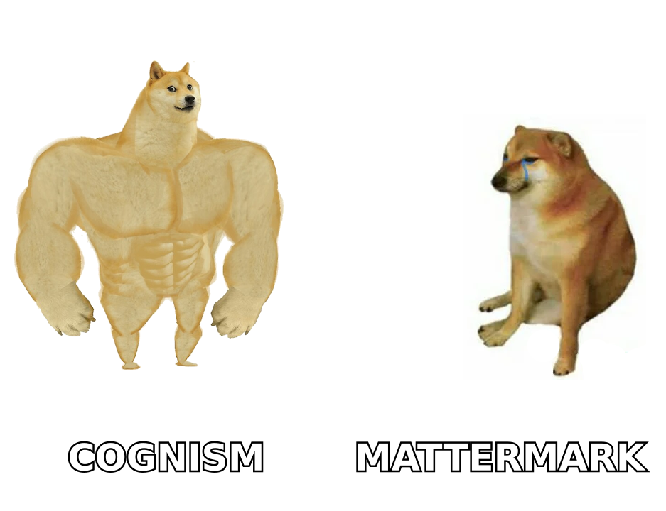Cognism vs Mattermark meme comparing a strong survivor to a discontinued tool