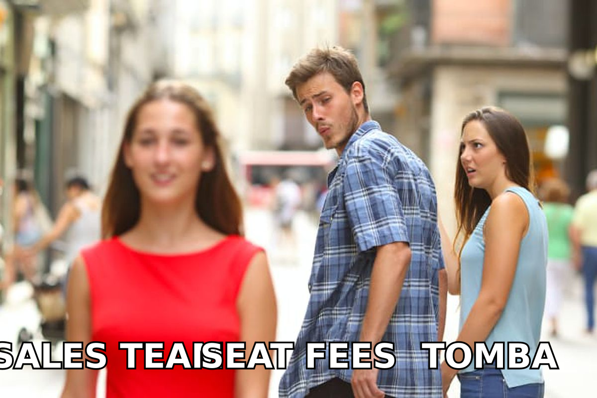 Distracted boyfriend meme showing a sales team eyeing a real data layer instead of paying for more CRM seats
