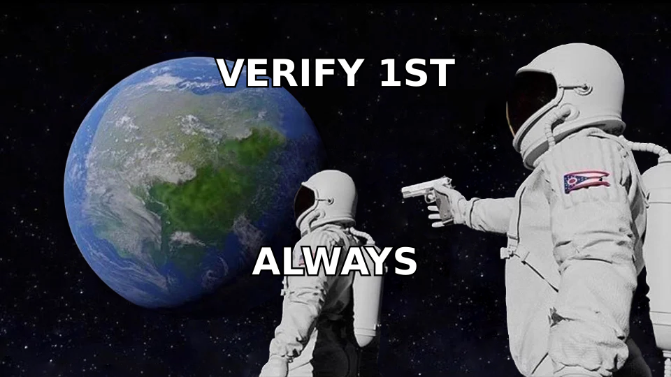 Always has been meme: verifying B2B data first was always the answer