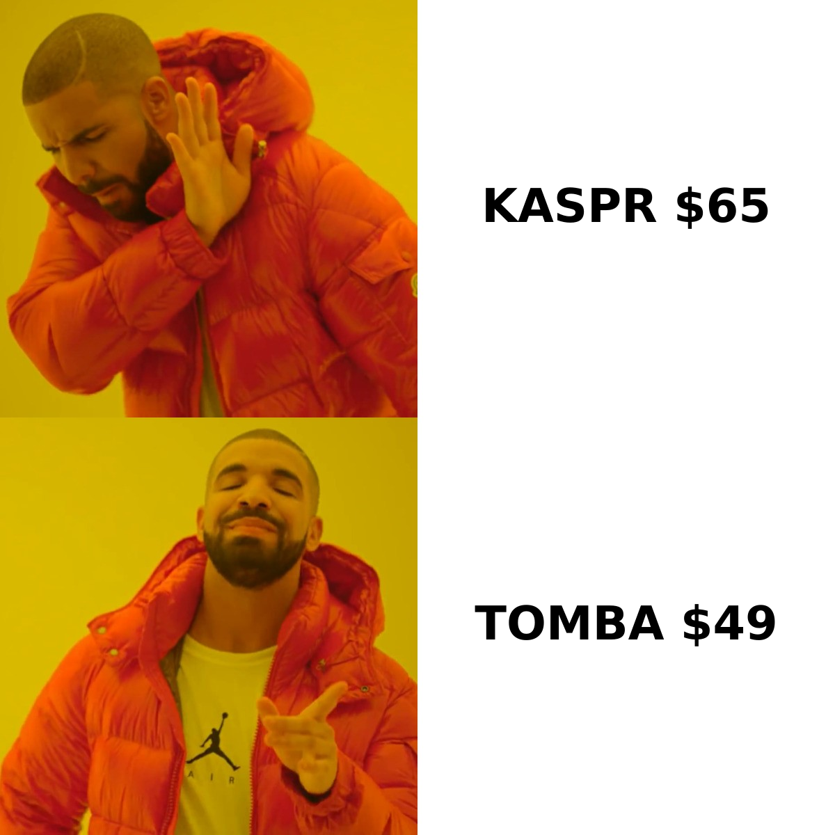 Datanyze pricing tier compared to Kaspr pricing tier meme