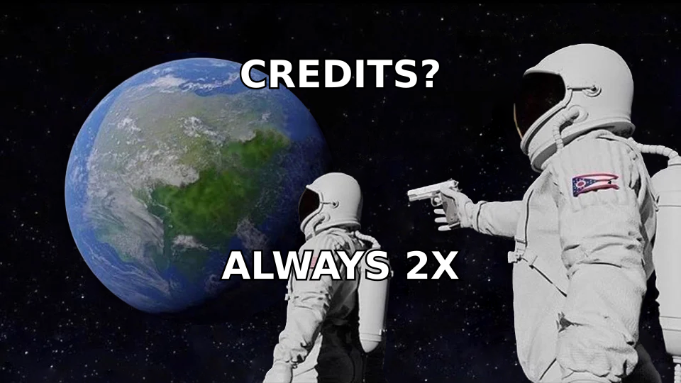 Discovering that two-vendor credit costs were always double