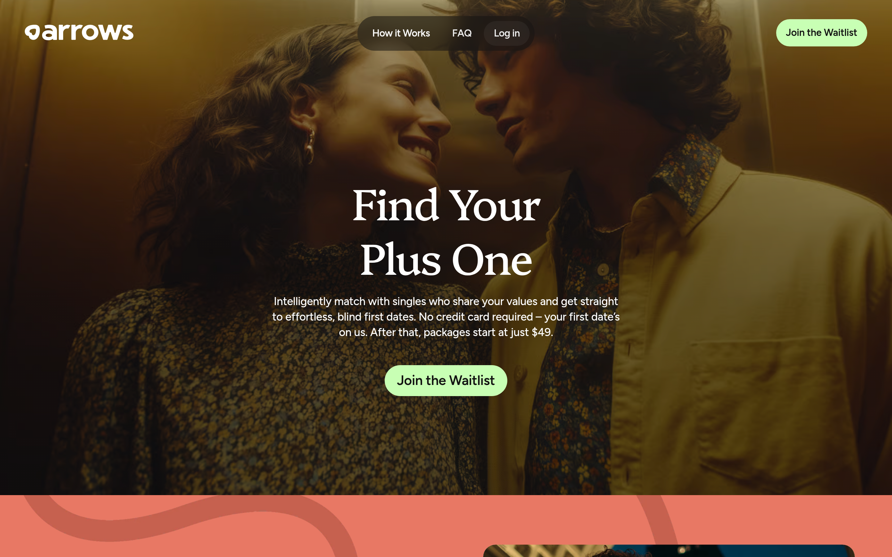 Arrows website screenshot — product, features and pricing