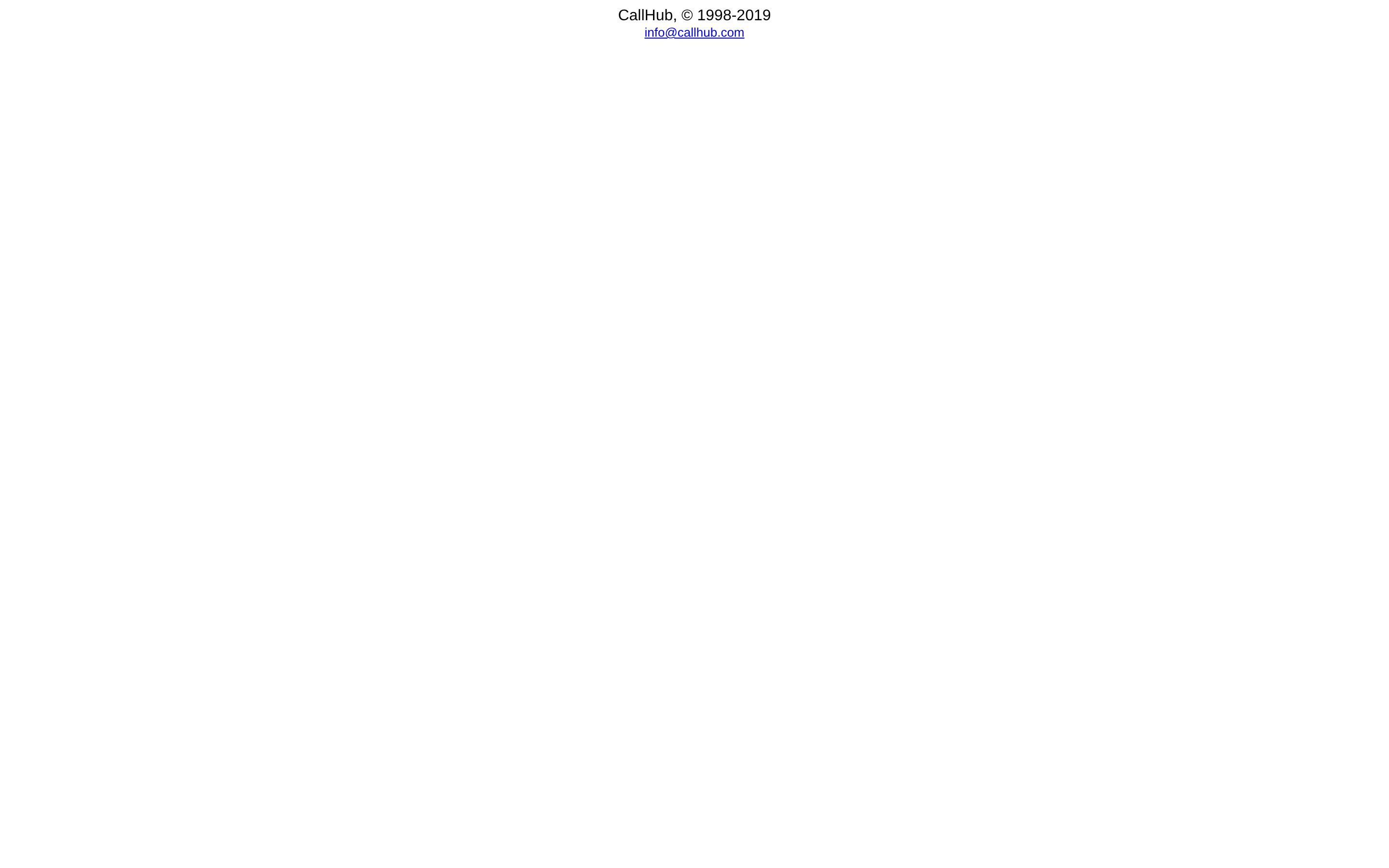 CallHub website screenshot — product, features and pricing