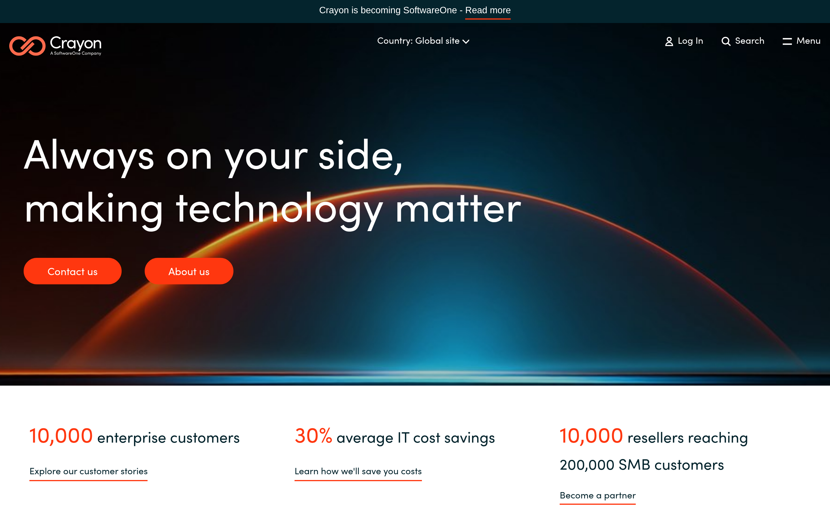 Crayon website screenshot — product, features and pricing