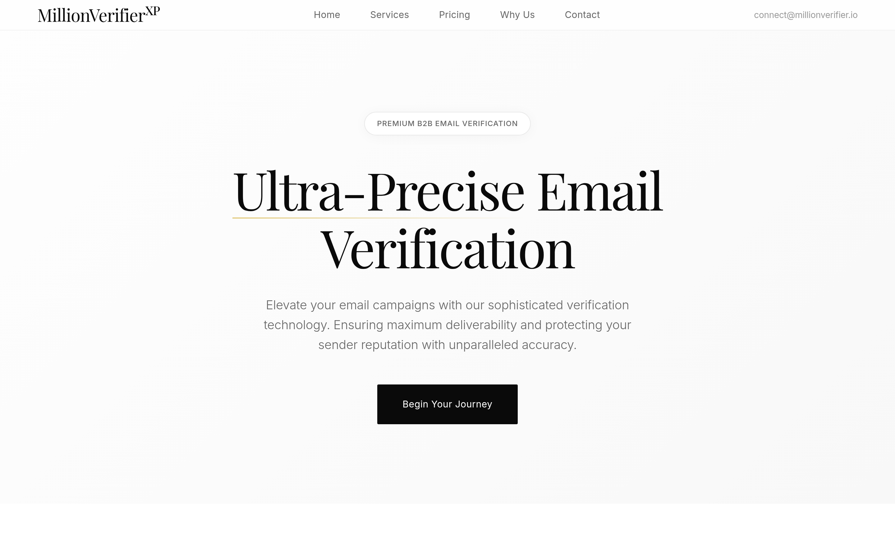 MillionVerifier website screenshot — product, features and pricing
