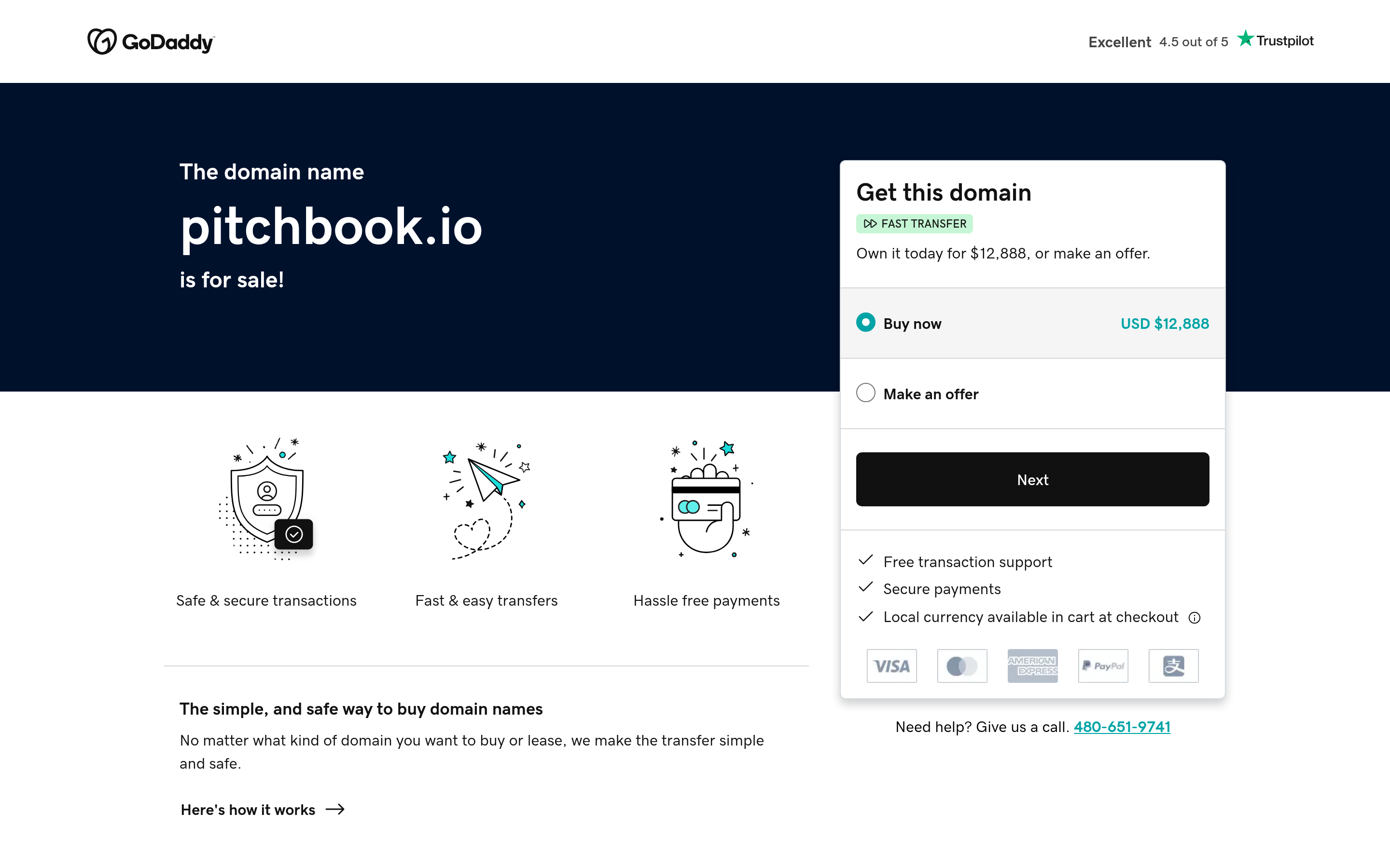 PitchBook website screenshot — product, features and pricing
