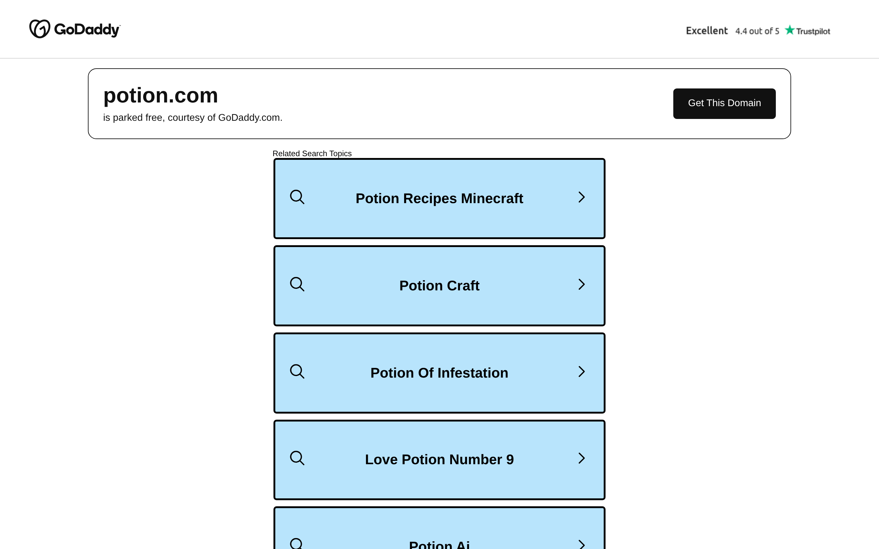 Potion website screenshot — product, features and pricing