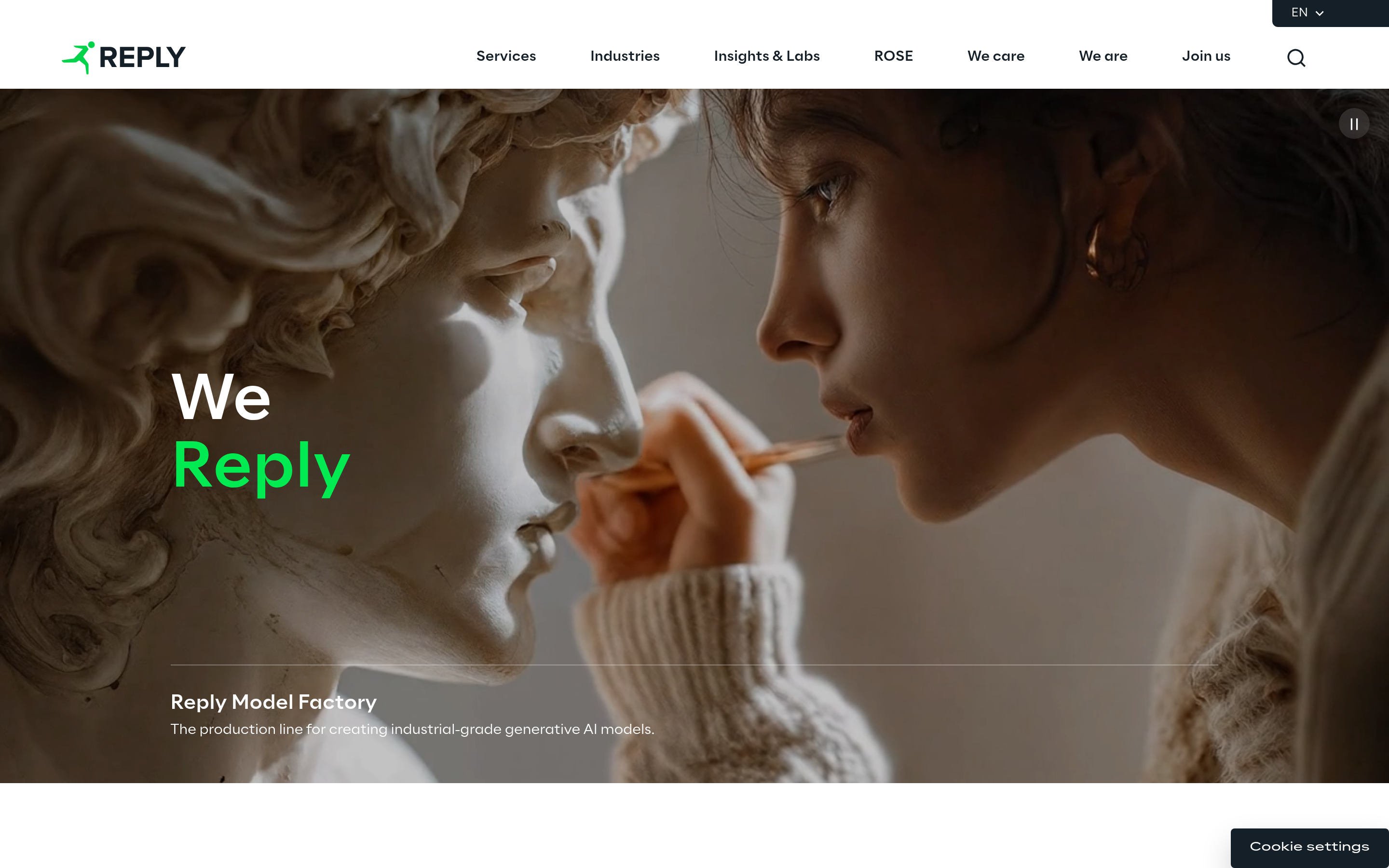 Reply.io website screenshot — product, features and pricing