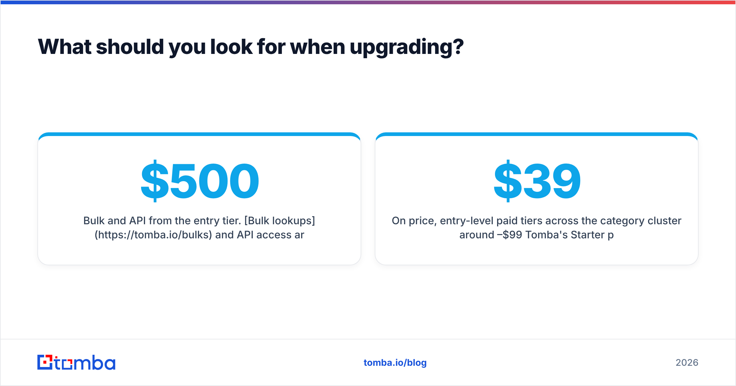 Diagram: What should you look for when upgrading