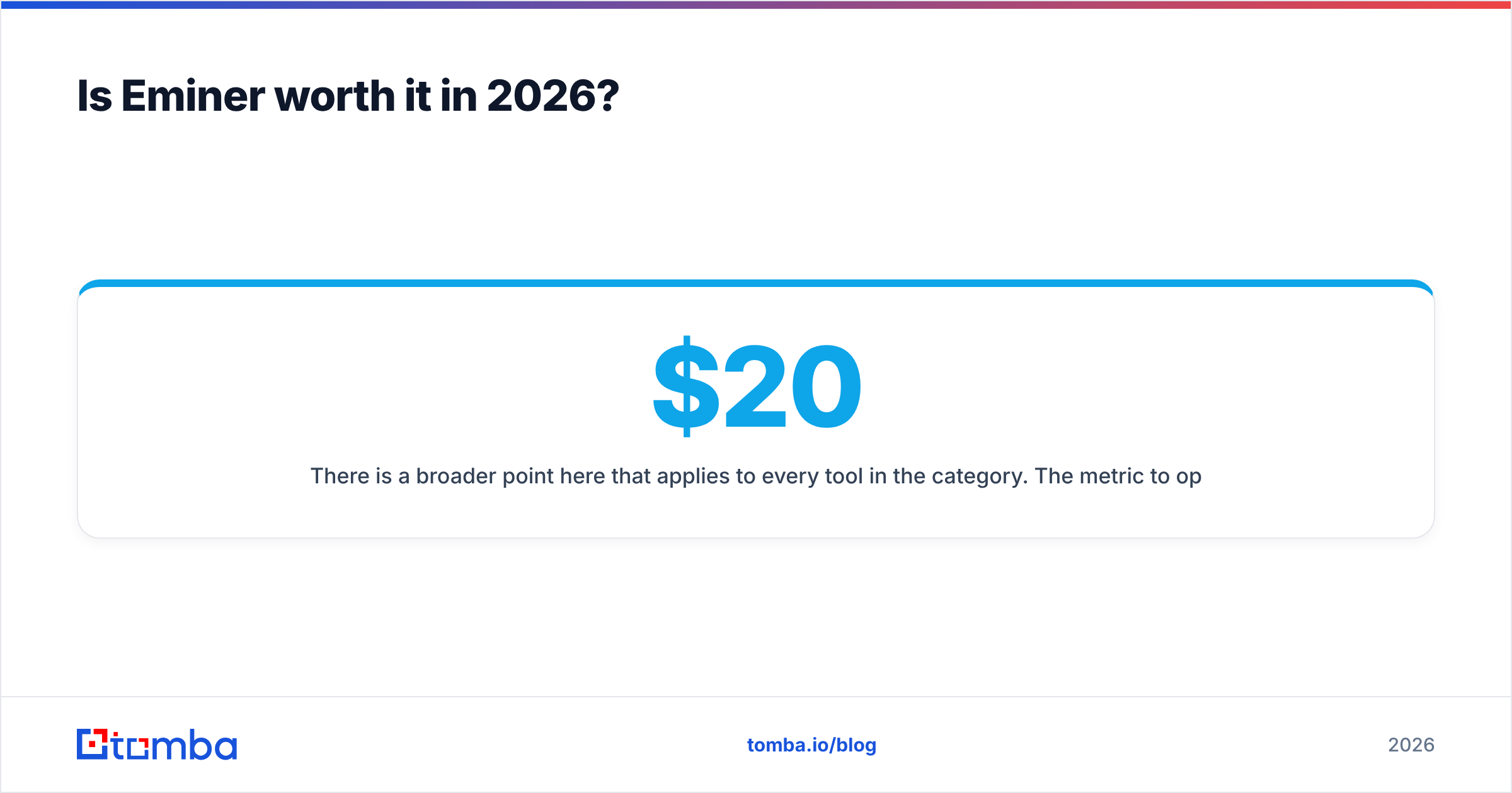 Diagram: Is Eminer worth it in 2026