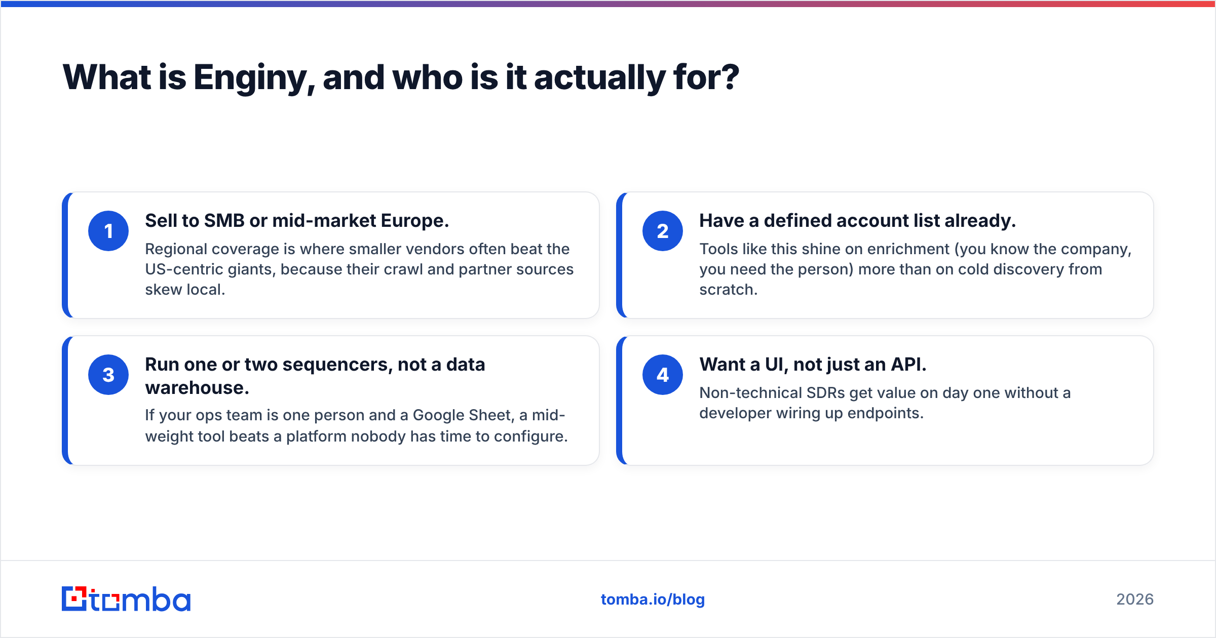 Diagram: What is Enginy, and who is it actually for