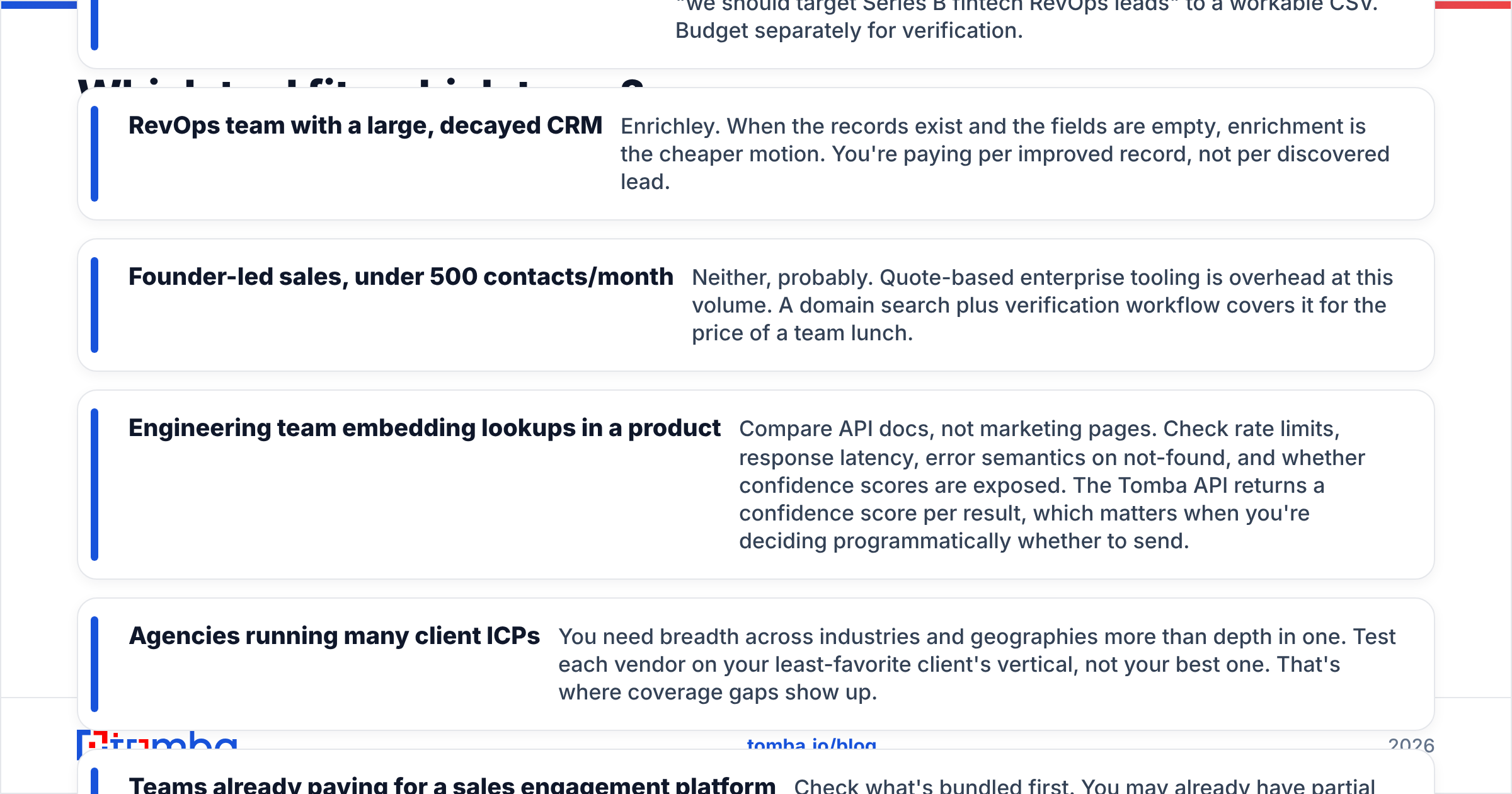 Enrichley vs Generect: which tool fits which team