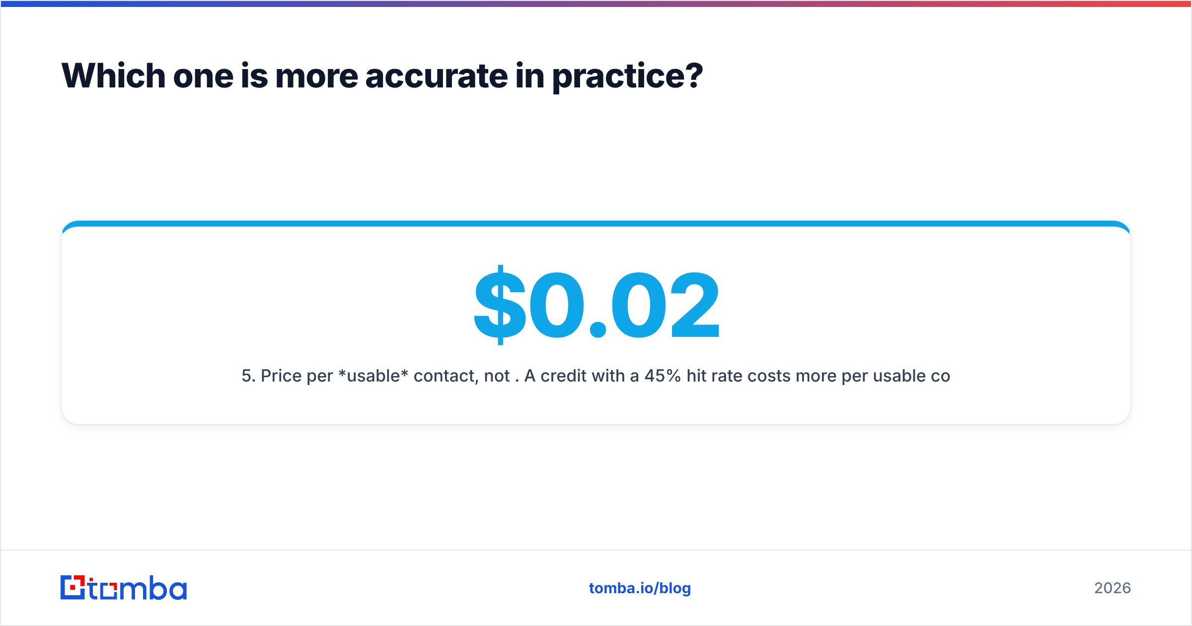 Diagram: Which one is more accurate in practice