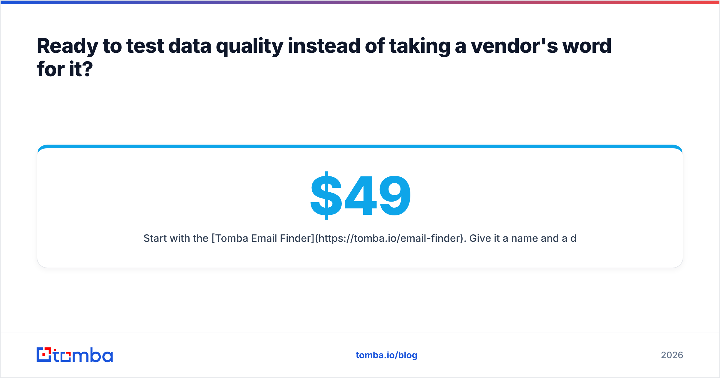 Diagram: Ready to test data quality instead of taking a vendor's word for it
