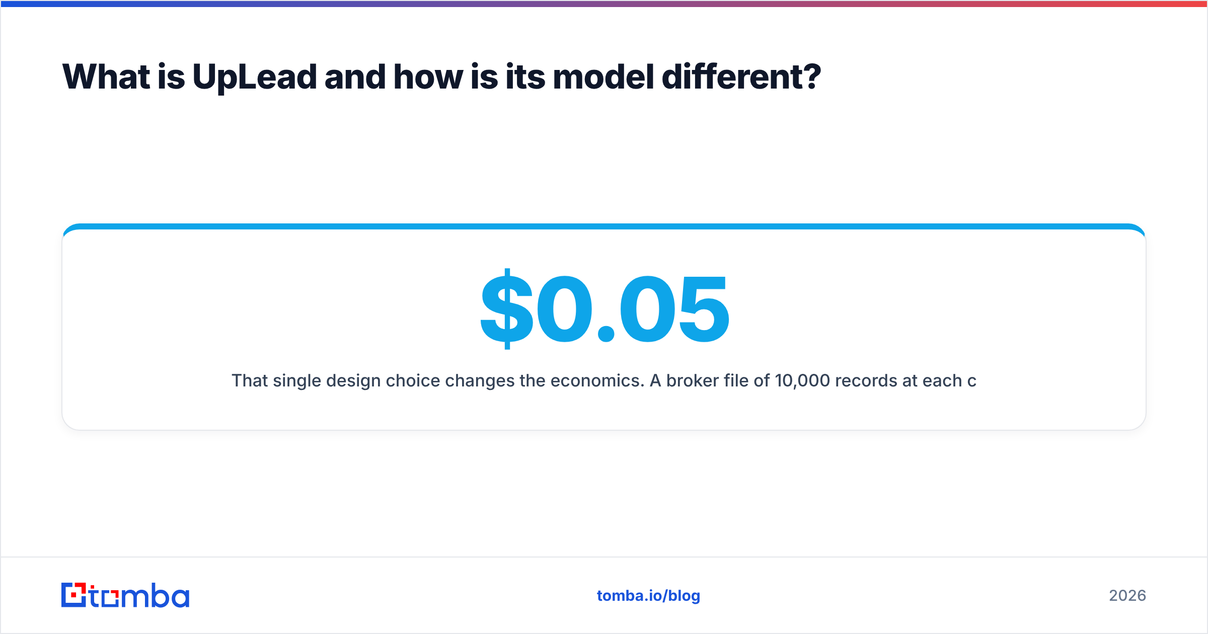 Diagram: What is UpLead and how is its model different