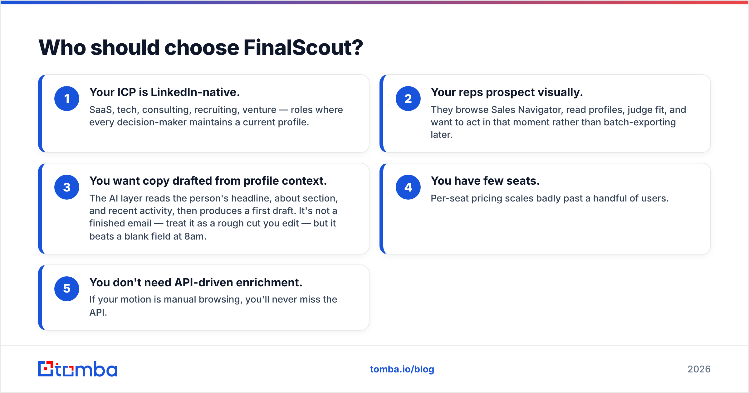 Who should choose FinalScout in the ExactVerify vs FinalScout matchup