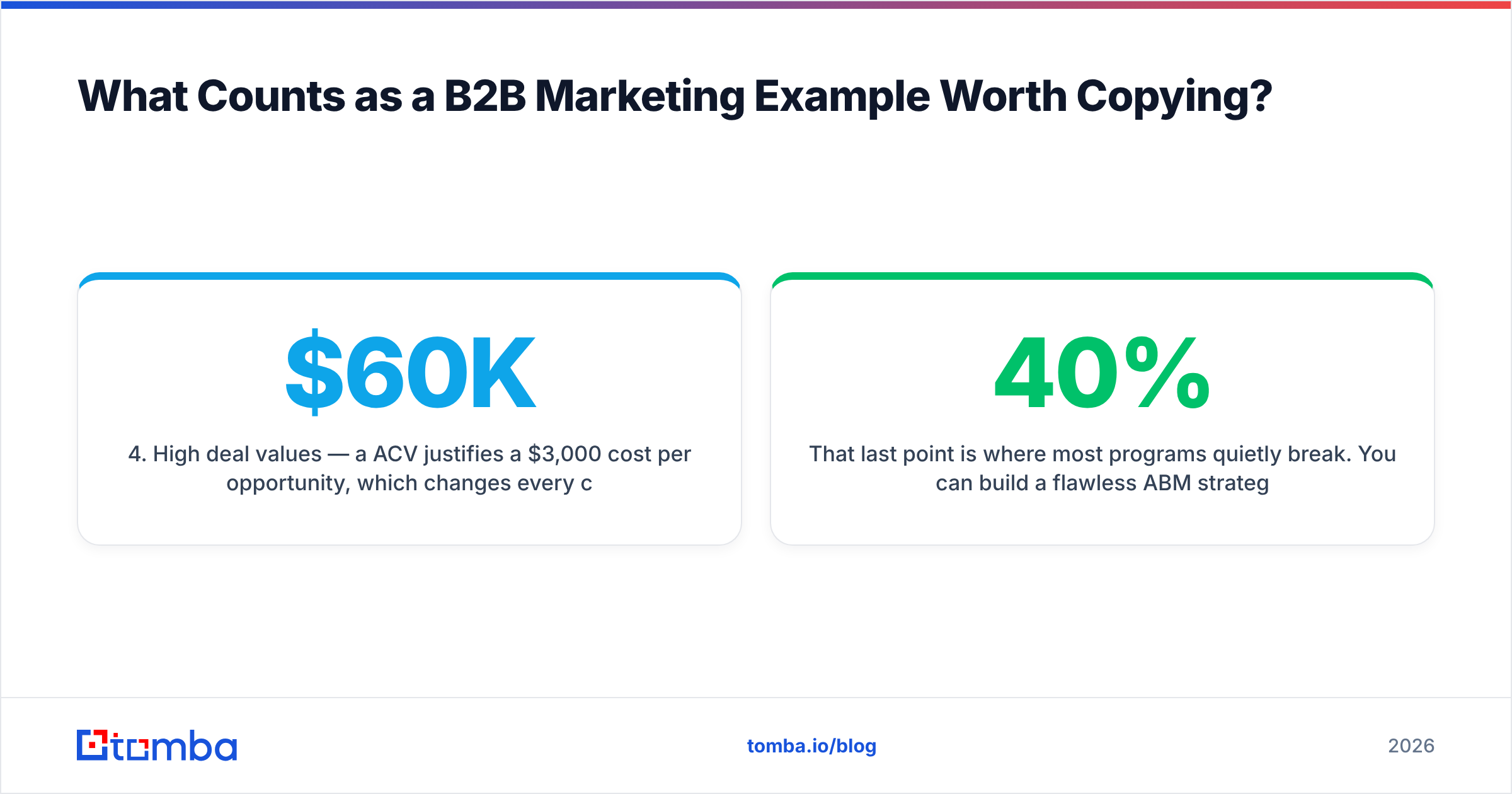 Diagram: What Counts as a B2B Marketing Example Worth Copying