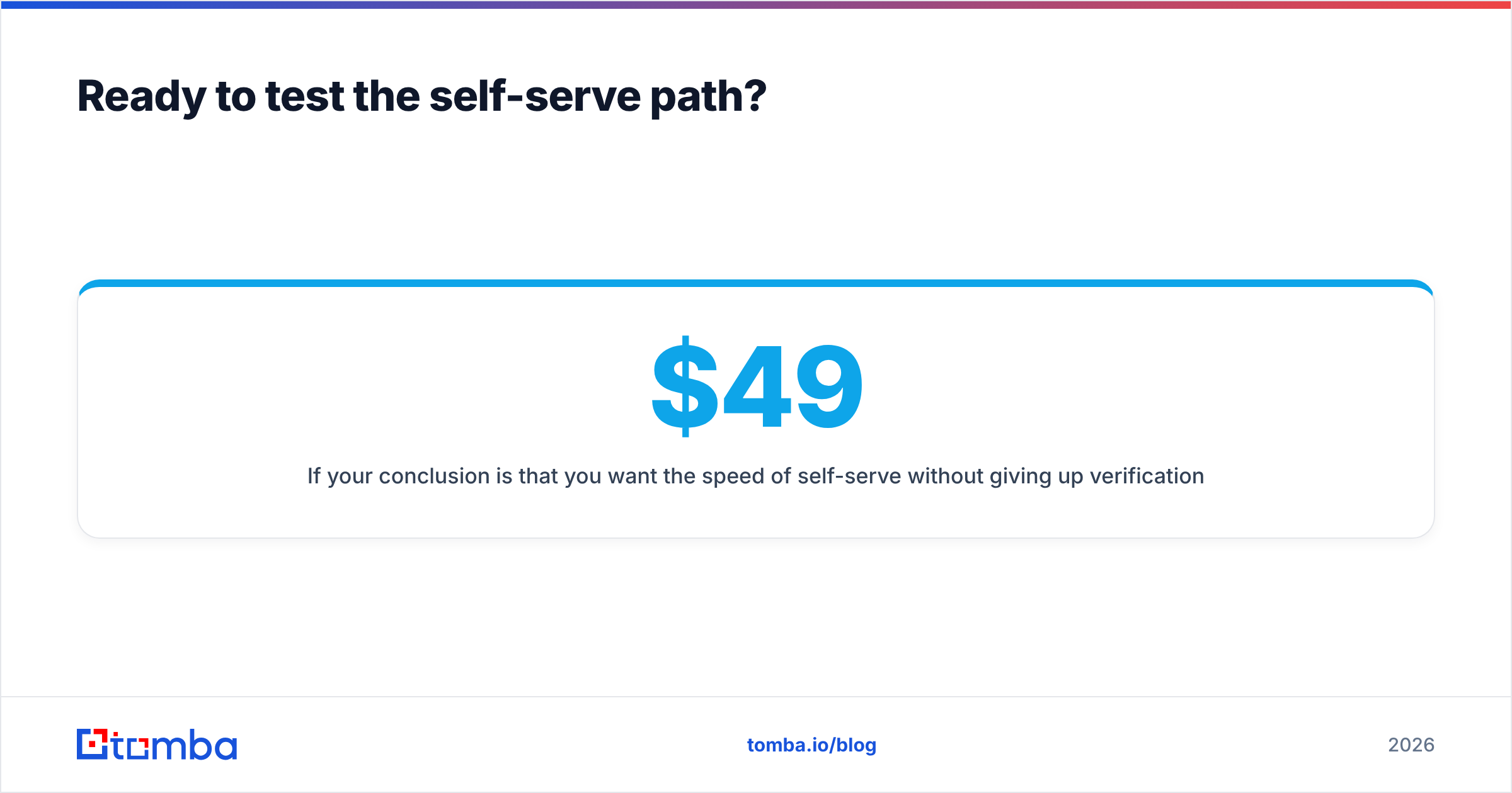 Diagram: Ready to test the self-serve path