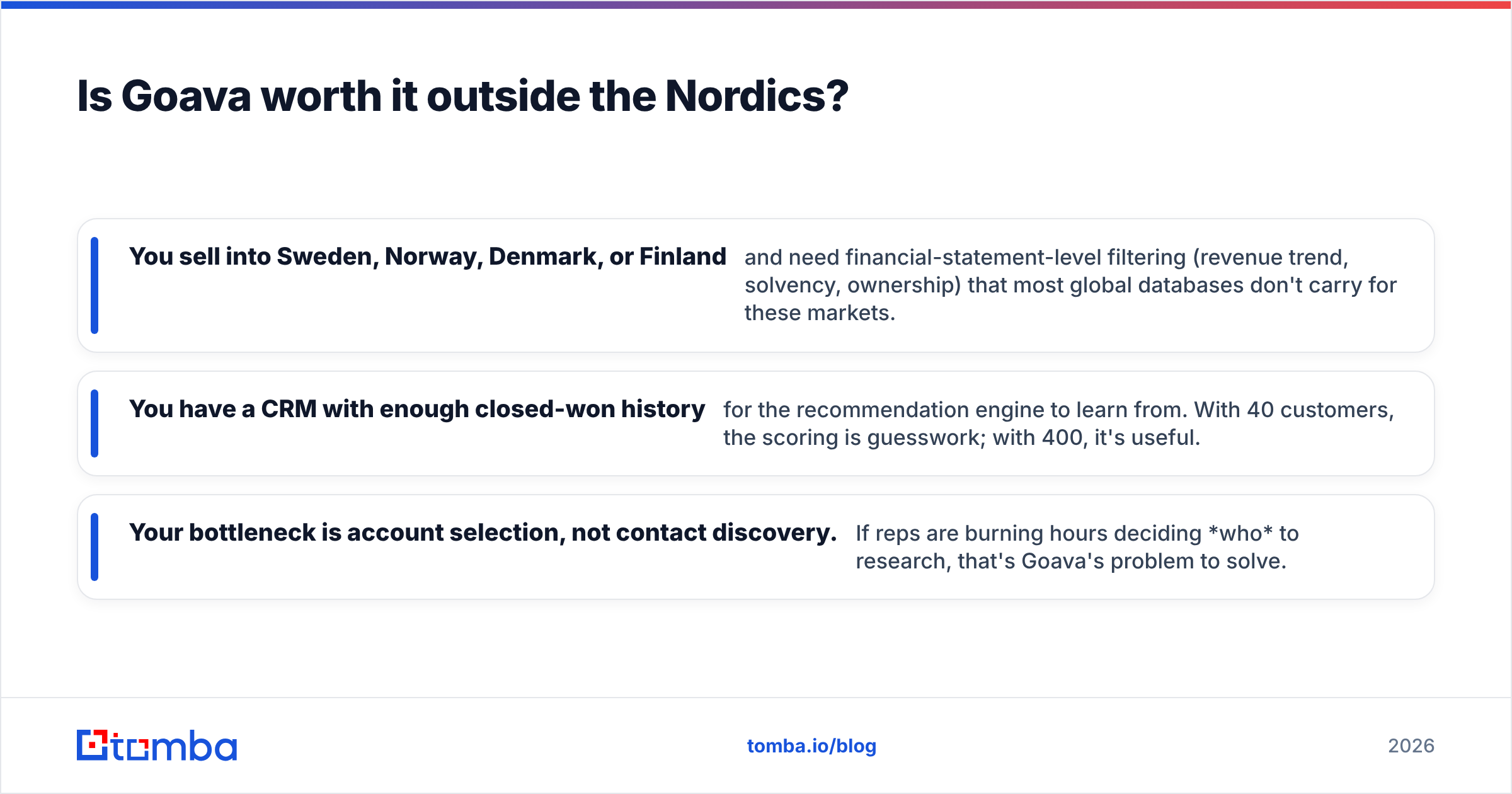 Diagram: Is Goava worth it outside the Nordics