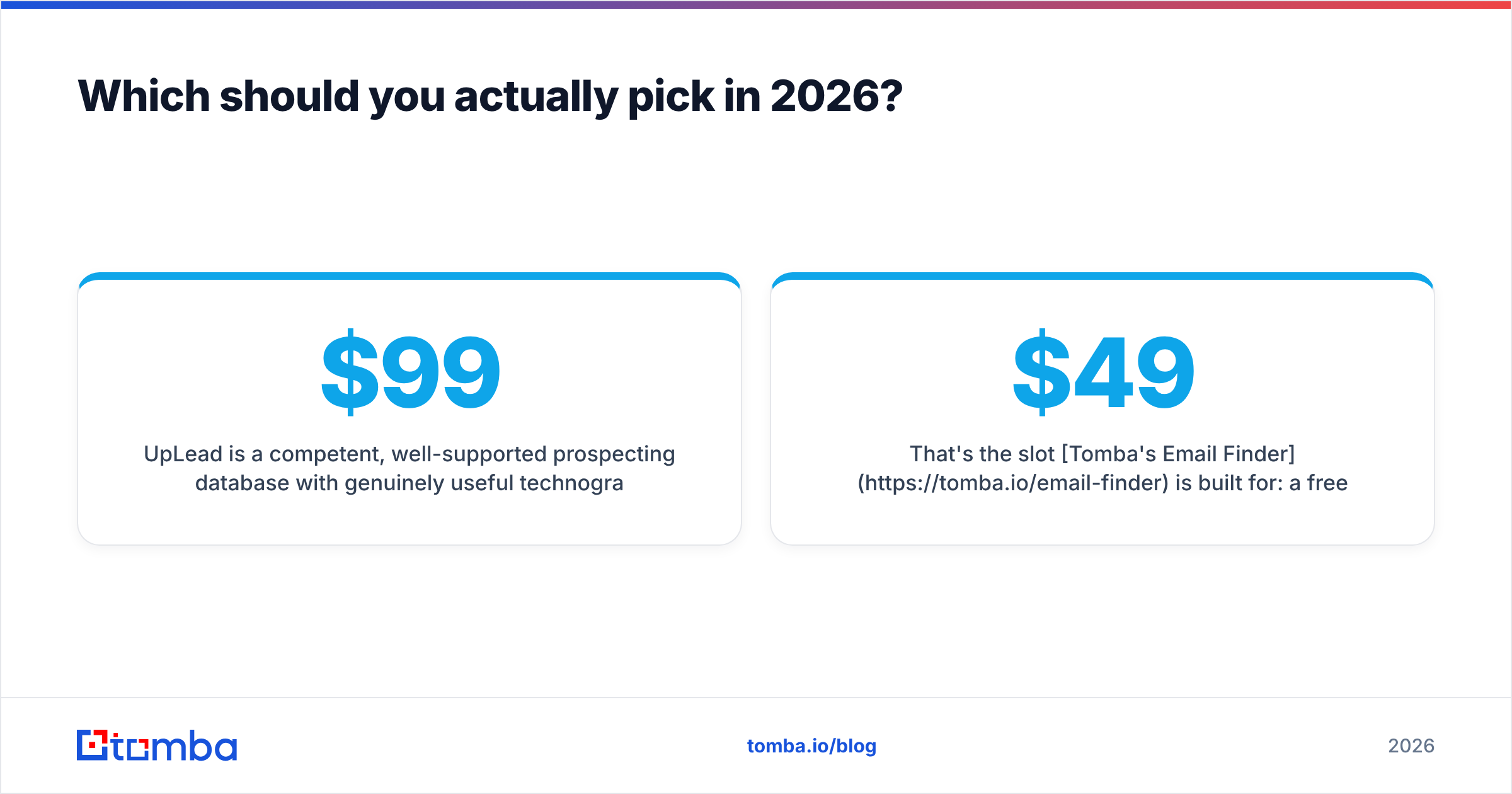Diagram: FindEmails Toofr vs UpLead final verdict for 2026
