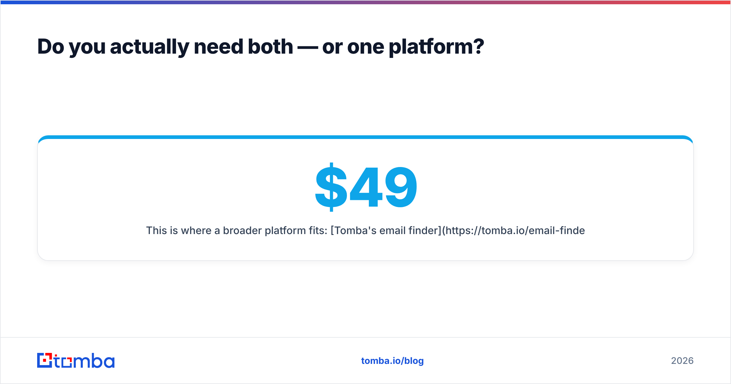 Diagram: Do you actually need both — or one platform