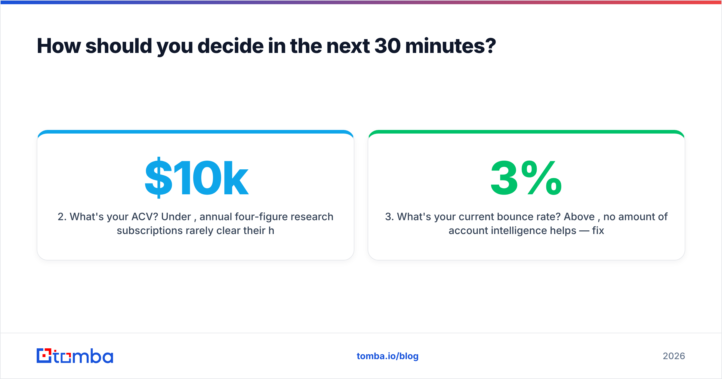 Diagram: how to decide between the two tools in 30 minutes