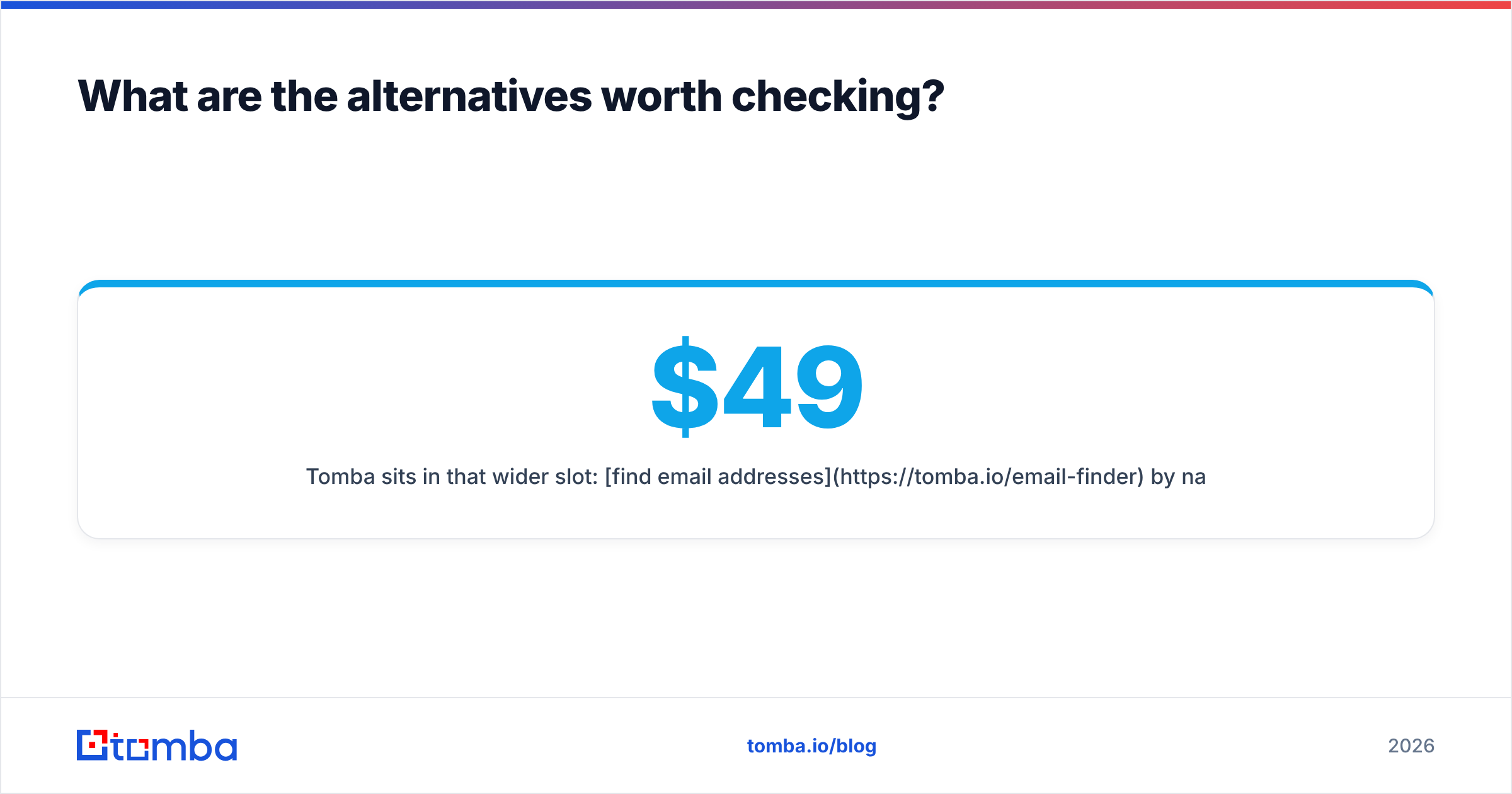 Diagram: What are the alternatives worth checking
