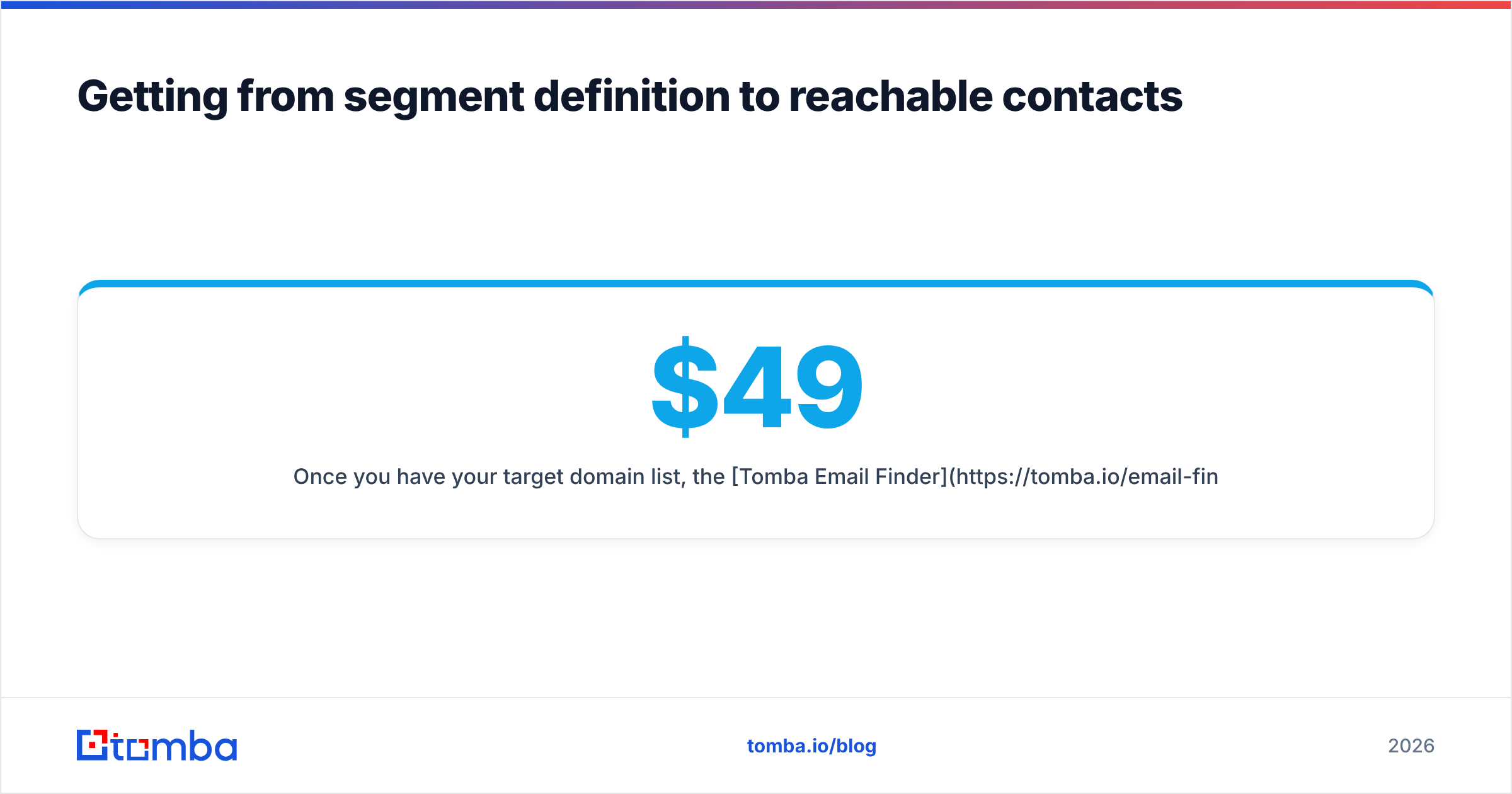 Diagram: Getting from segment definition to reachable contacts