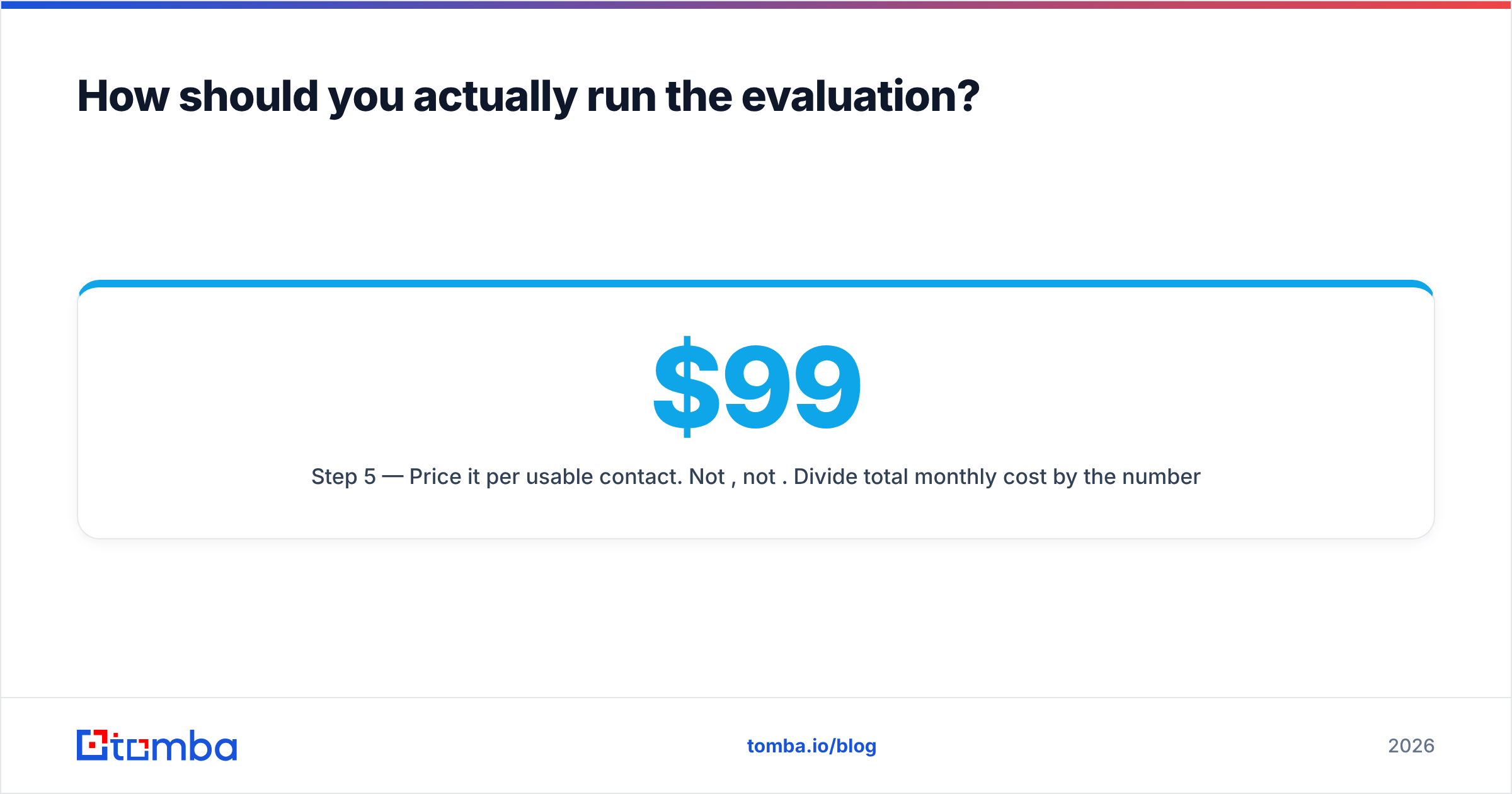 Diagram: How should you actually run the evaluation