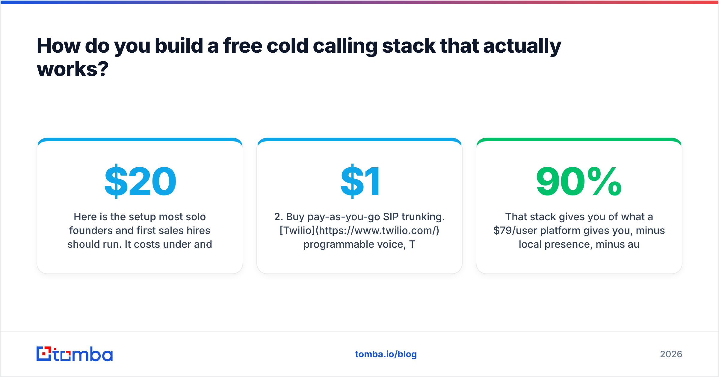 Diagram: How do you build a free cold calling stack that actually works