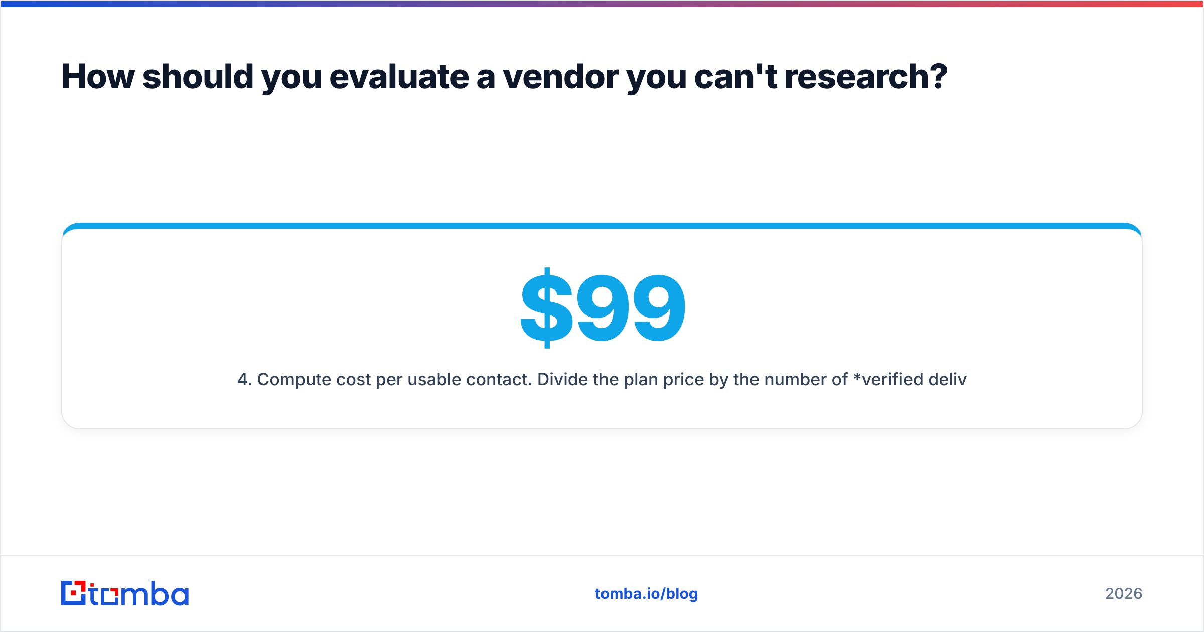 Generect vs Prosperfleet Valgen vendor evaluation checklist