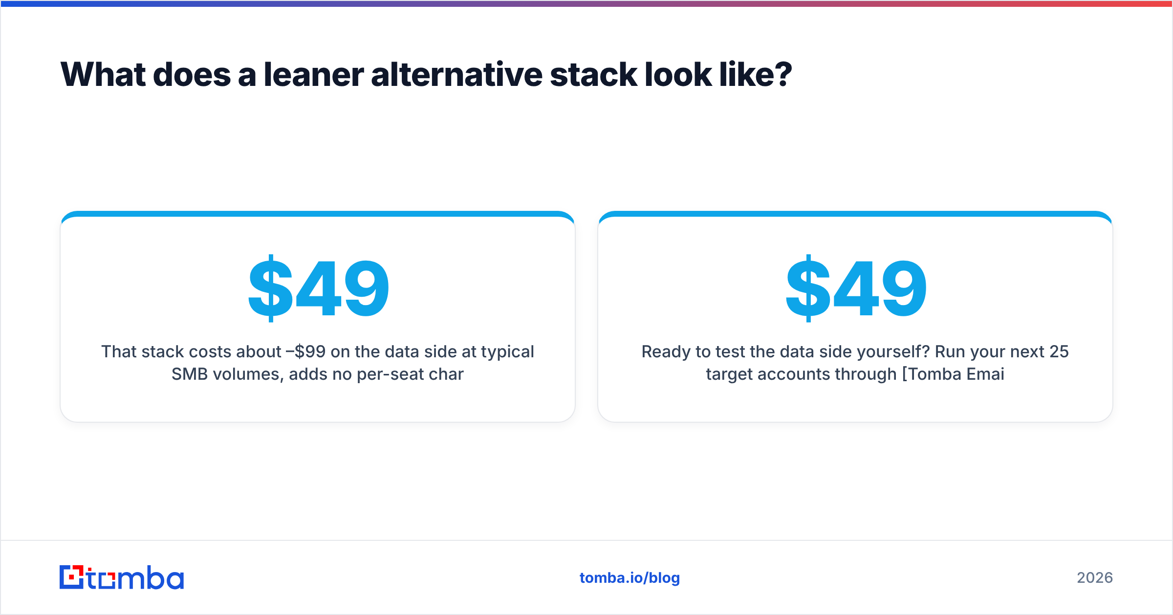 Diagram: What does a leaner alternative stack look like