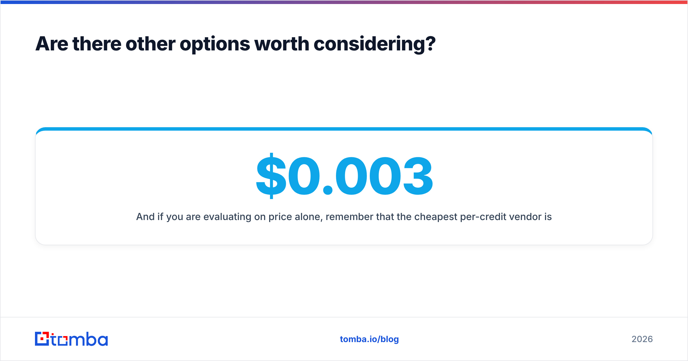 Diagram: Are there other options worth considering