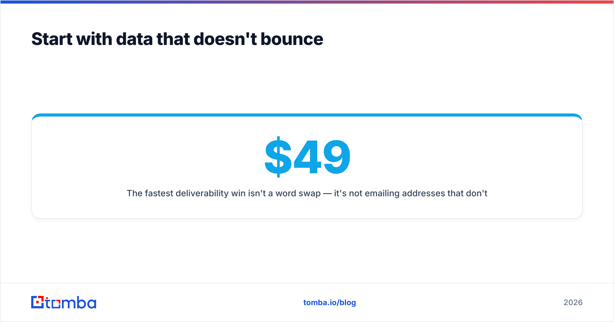 Diagram: Start with data that doesn't bounce
