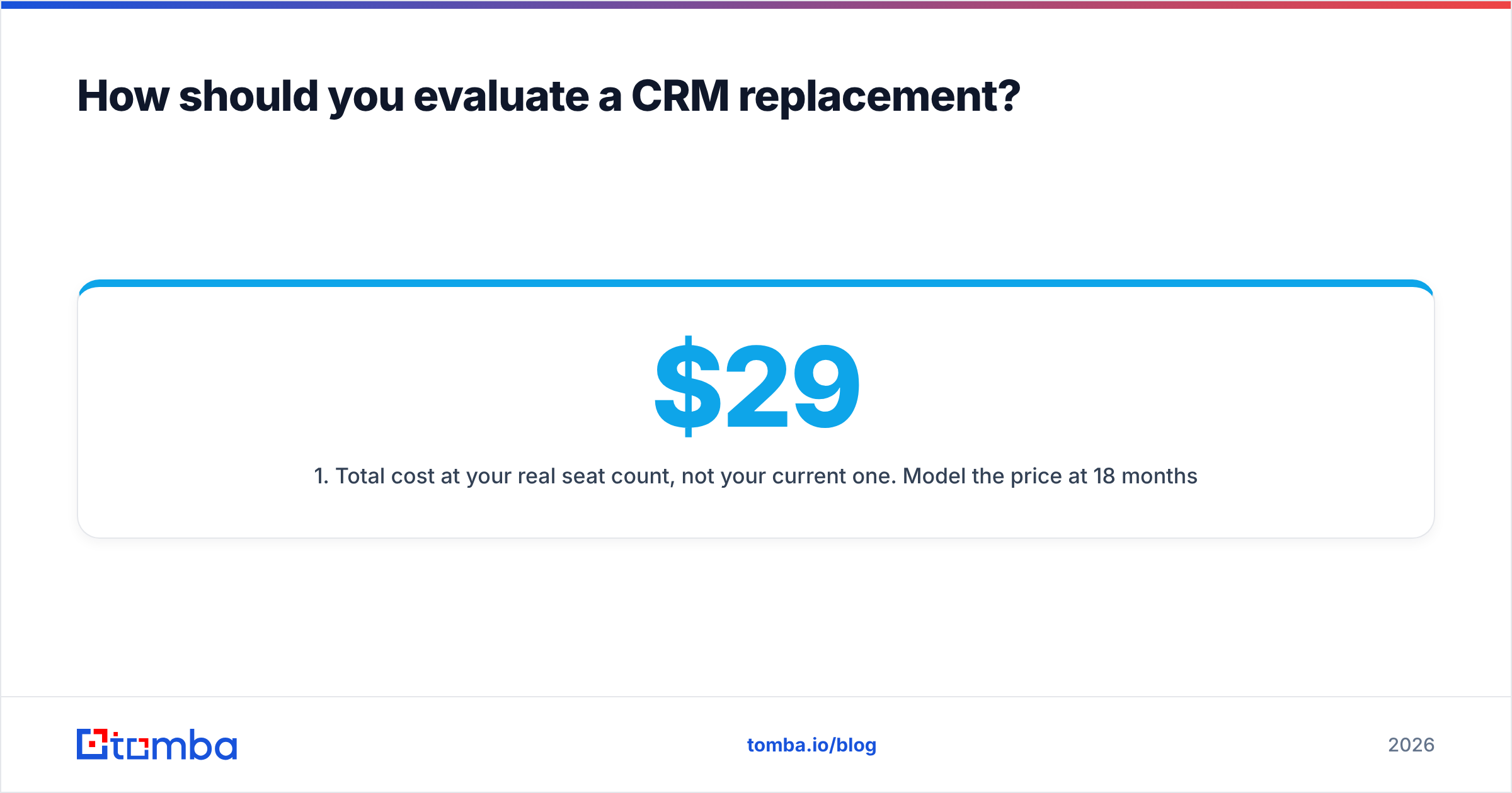 Diagram: How should you evaluate a CRM replacement