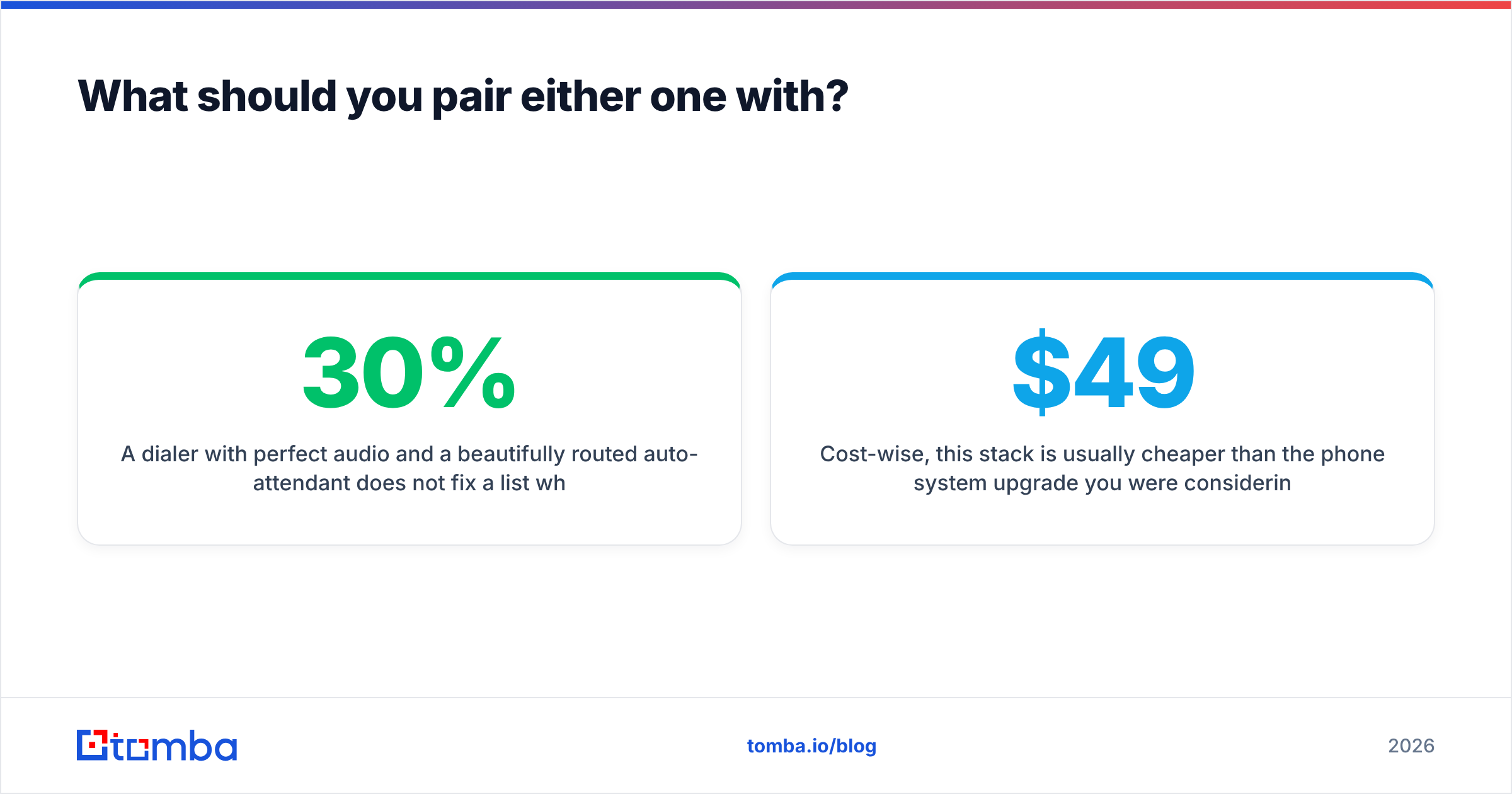 Diagram: What should you pair either one with