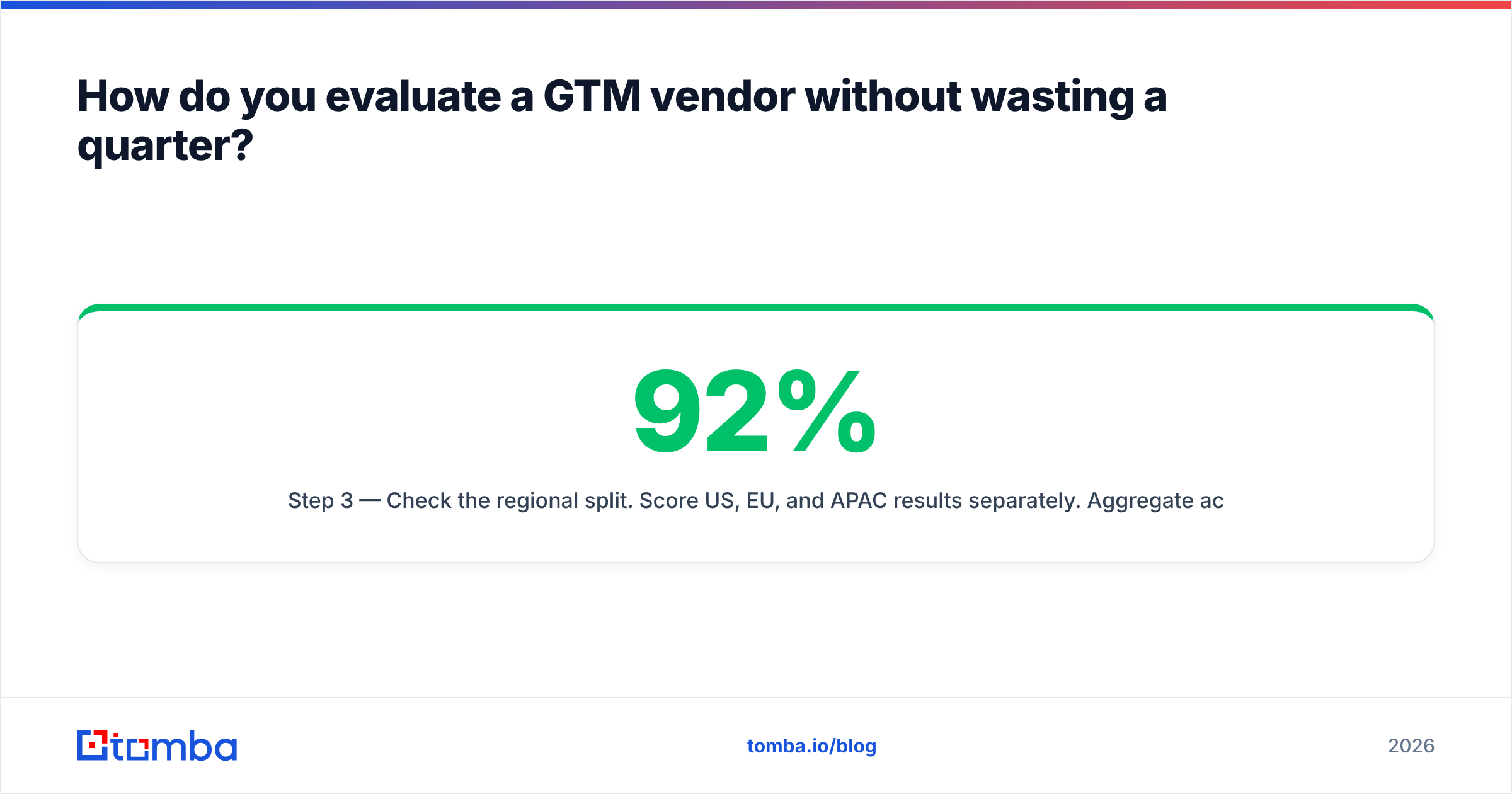 Diagram: How do you evaluate a GTM vendor without wasting a quarter