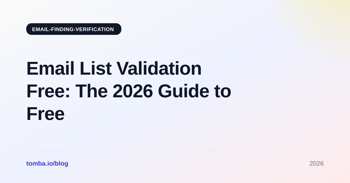 Email List Validation Free: The 2026 Guide to Free Tools