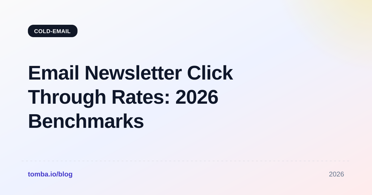Email Newsletter Click Through Rates: 2026 Benchmarks Guide
