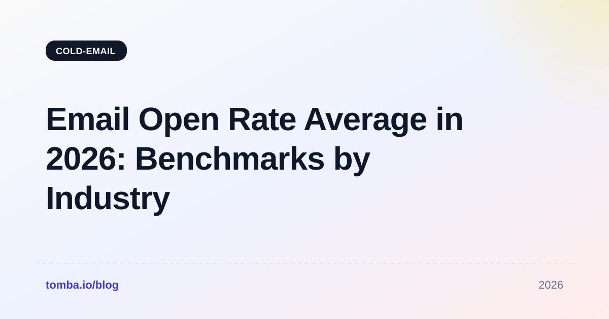 Email Open Rate Average in 2026: Benchmarks by Industry
