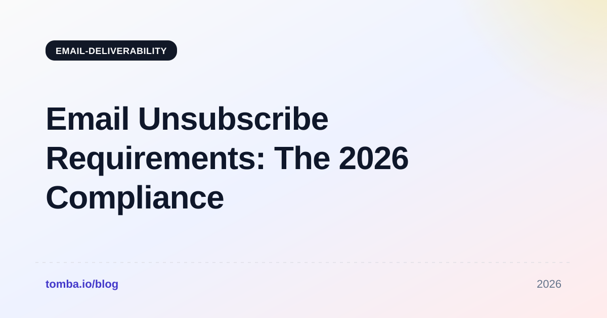 Email Unsubscribe Requirements: The 2026 Compliance Guide