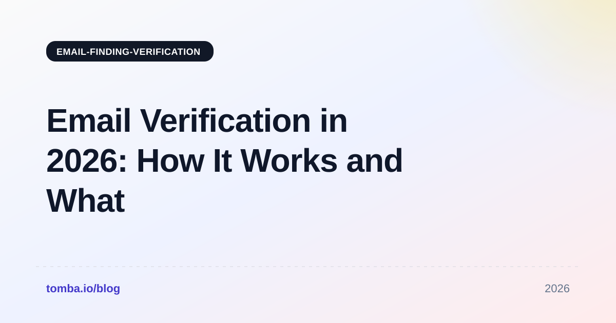 Email Verification in 2026: How It Works and What to Use