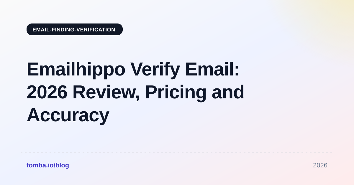 Emailhippo Verify Email: 2026 Review, Pricing and Accuracy