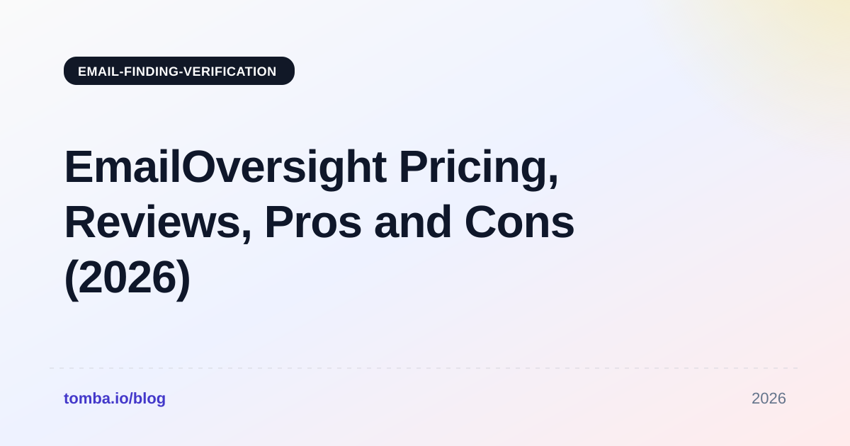EmailOversight Pricing, Reviews, Pros and Cons (2026)