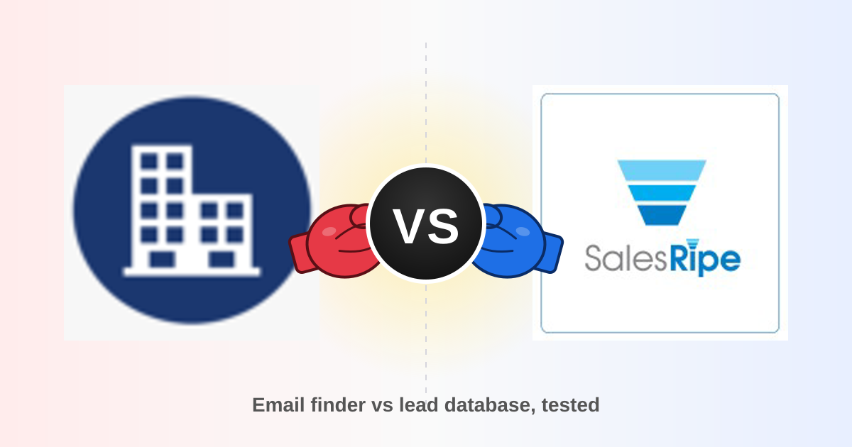 Finderio vs Salesripe: Which B2B Contact Tool Wins?