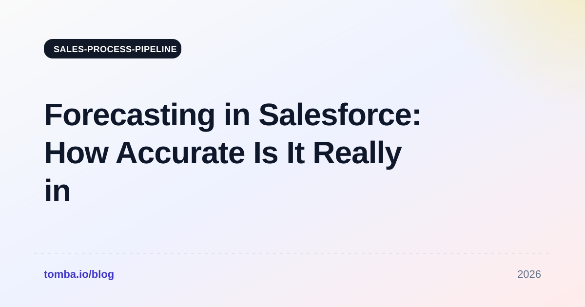 Forecasting Salesforce Deals: How Accurate Is It in 2026?