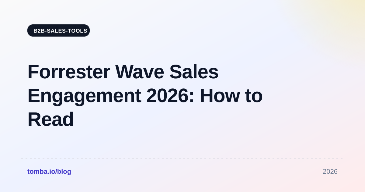 Forrester Wave Sales Engagement 2026: How to Read It Right